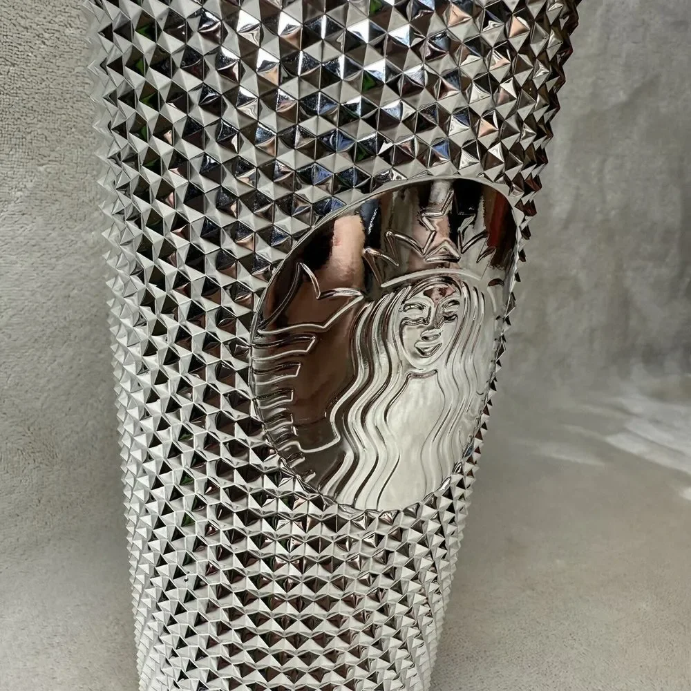 Mickey‎ Mouse Disney 100 Starbucks Tumbler w/ Straw Walt Disney World Silver